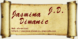 Jasmina Dimanić vizit kartica